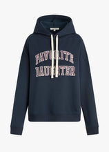 Load image into Gallery viewer, Favorite Daughter Collegiate Hoodie - Navy/Burgundy