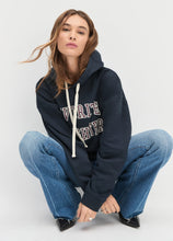 Load image into Gallery viewer, Favorite Daughter Collegiate Hoodie - Navy/Burgundy