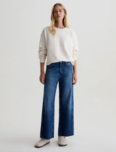 Load image into Gallery viewer, AG Saige Mid-Rise Paneled Fit Wide Leg Crop Jean in Watermist