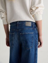 Load image into Gallery viewer, AG Saige Mid-Rise Paneled Fit Wide Leg Crop Jean in Watermist