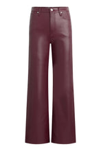 Load image into Gallery viewer, Hudson Vegan Leather Rosie High-Rise Wide Leg in Port Royal
