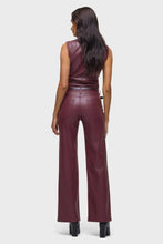 Load image into Gallery viewer, Hudson Vegan Leather Rosie High-Rise Wide Leg in Port Royal
