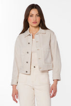 Load image into Gallery viewer, Peton Sand Denim Jacket
