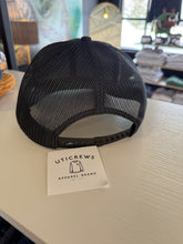 Load image into Gallery viewer, Utica Black Trucker Hat
