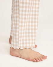 Load image into Gallery viewer, Petite Plume Women's Twill Colette Pajama Set in Camel Gingham
