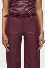 Load image into Gallery viewer, Hudson Vegan Leather Rosie High-Rise Wide Leg in Port Royal
