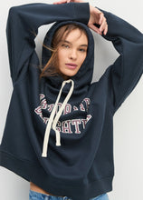Load image into Gallery viewer, Favorite Daughter Collegiate Hoodie - Navy/Burgundy

