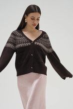 Load image into Gallery viewer, Stewart Fair Isle Cardigan - Brown
