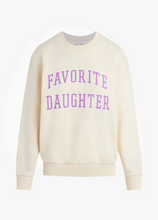 Load image into Gallery viewer, Favorite Daughter Collegiate Sweatshirt - Gardenia
