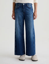 Load image into Gallery viewer, AG Saige Mid-Rise Paneled Fit Wide Leg Crop Jean in Watermist
