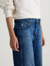 Load image into Gallery viewer, AG Saige Mid-Rise Paneled Fit Wide Leg Crop Jean in Watermist
