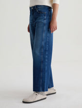 Load image into Gallery viewer, AG Saige Mid-Rise Paneled Fit Wide Leg Crop Jean in Watermist
