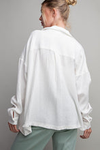 Load image into Gallery viewer, Airy Gauze Button Shirt
