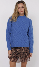Load image into Gallery viewer, Mock Neck Cable Sweater
