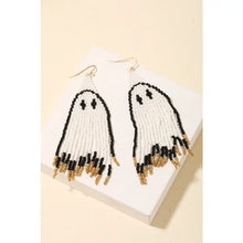 Load image into Gallery viewer, Beaded Ghost Earrings
