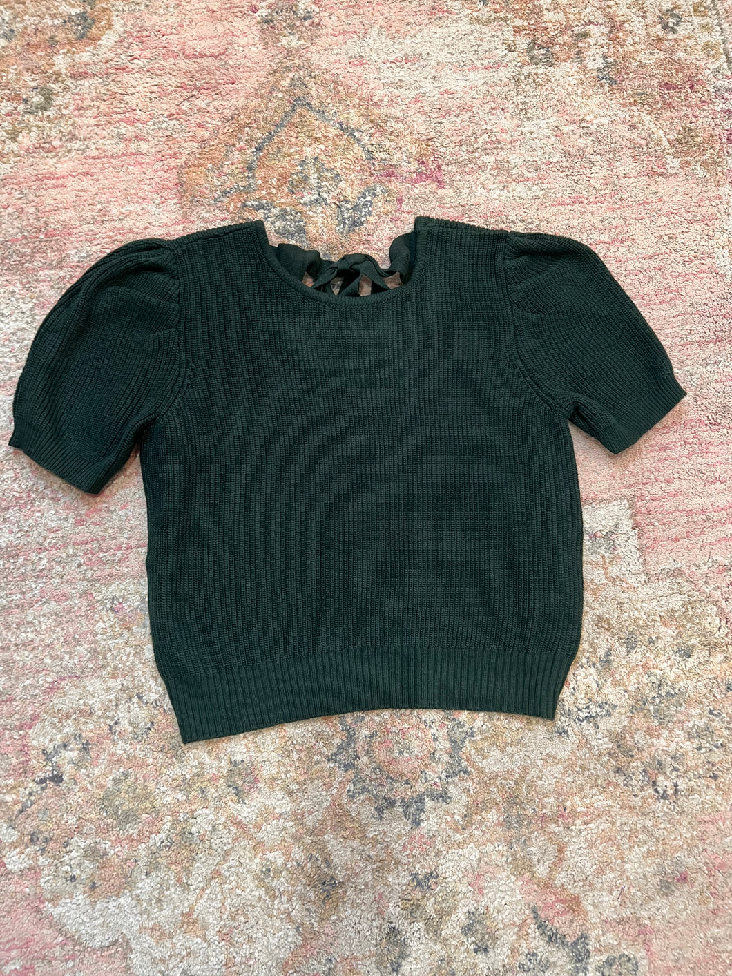 Forest Green Kai Tie Sweater