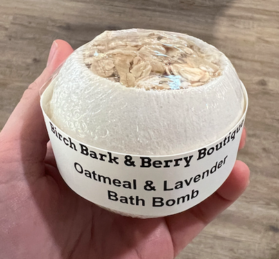Birch Bark Berry Boutique Oatmeal & Lavender Bath Bomb