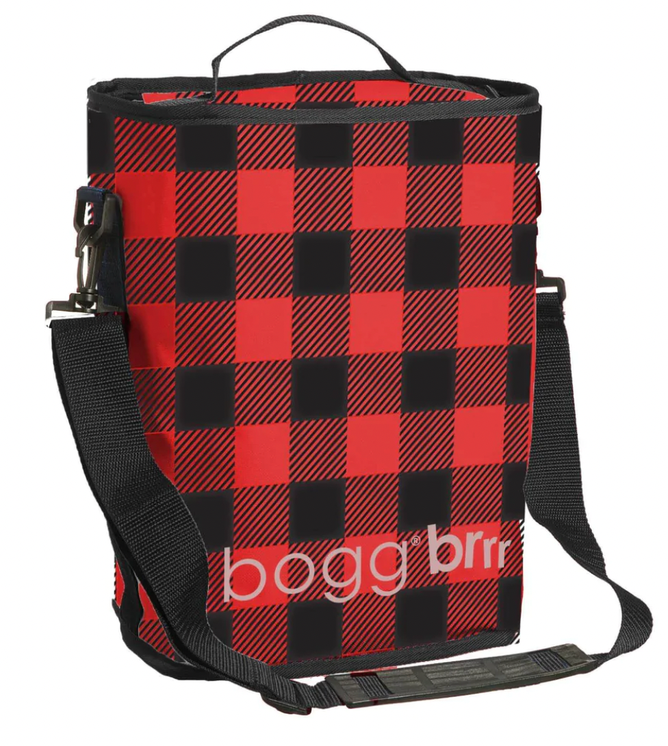Bogg Bag Brrr Half Cooler Tote in Red/Black